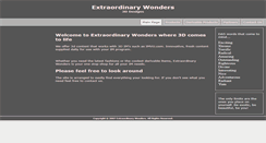 Desktop Screenshot of extraordinary3dwonders.com
